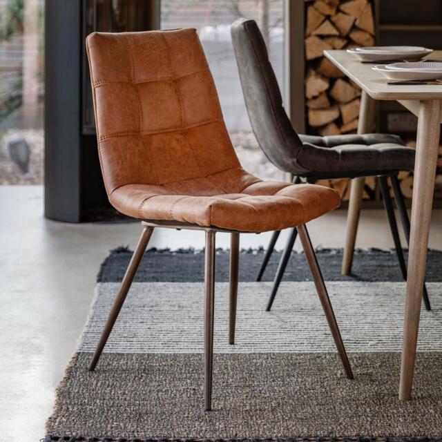 Darwin Brown Chair (Set of 2) - image 1