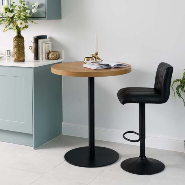 Jupiter Smoked Oak Bar Table - image 1