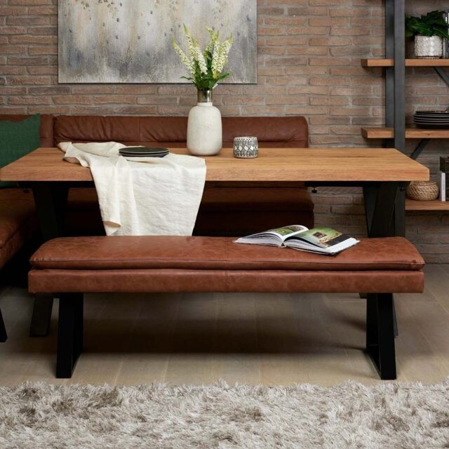 Industrial Bench Seat - Tan - image 1