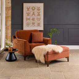 Hartpury Armchair in Rust - thumbnail 1