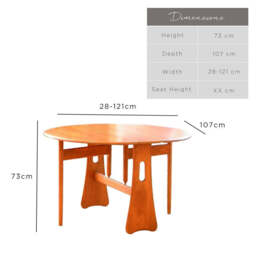 Ercol 1156 Windsor Gate Leg Extendable Dining Table - thumbnail 2