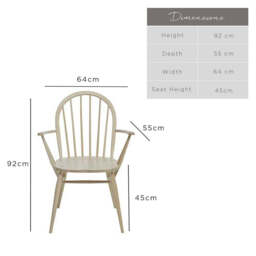 Ercol Range Windsor Dining Armchair - thumbnail 3