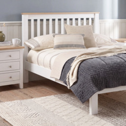 Tetbury King Size Bed in Painted / Oak - thumbnail 1