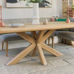 Fairmile 200cm Dining Table with Fairmile Corner Bench & Low Bench - LHF - thumbnail 5