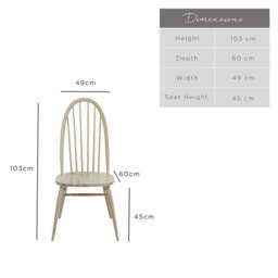 Ercol Range Quaker Dining Chair - thumbnail 3