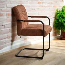Adele Pocket Sprung Dining Chair - Tan (Set of 2) - thumbnail 3