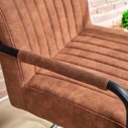 Adele Pocket Sprung Dining Chair - Tan (Set of 2) - thumbnail 6