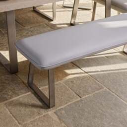 Neptune 180cm Dining Table with LHF Corner Bench & 160cm Low Bench - Misty - thumbnail 5