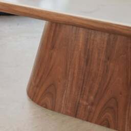 Sutton Oval Coffee Table in Walnut - thumbnail 3