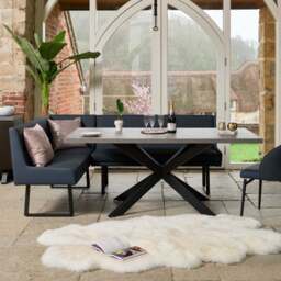 Jupiter Faux Concrete Dining Table 180cm - thumbnail 2