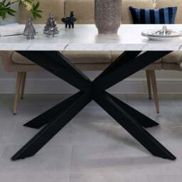 Jupiter 180cm Dining Table - Marble - With Sloane Corner & Low Bench - thumbnail 3