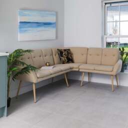 Sloane Corner Bench Cloud - thumbnail 1