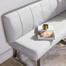 Neptune 150cm Dining Table with LHF Corner Bench - Misty - thumbnail 5