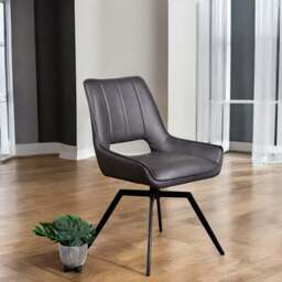 Lily Slate Grey Dining Chair - thumbnail 1