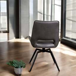 Lily Slate Grey Dining Chair - thumbnail 3