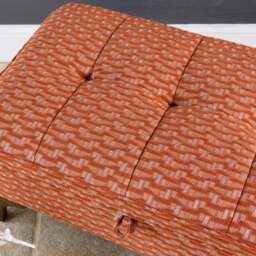 Hartpury Storage Ottoman in Rust Maze - thumbnail 6