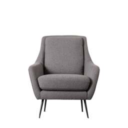 Brompton Armchair Dark Grey Linen - thumbnail 4