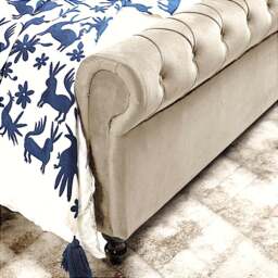 Chloe Double Bed - Cream - thumbnail 3