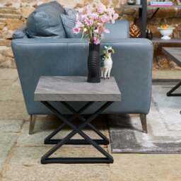Jupiter Faux Concrete Lamp Table - thumbnail 2