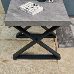 Jupiter Faux Concrete Lamp Table - thumbnail 3