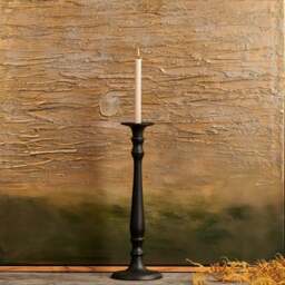 Imperial Candle Stand in Matt Black - Small - thumbnail 2
