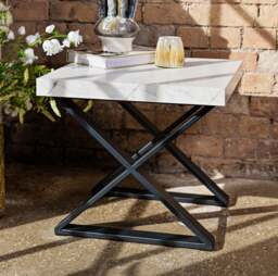 Jupiter Marble Effect Lamp Table - thumbnail 3