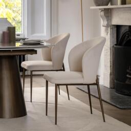 Cosenza Dining Chair Vanilla (Set of 2) - thumbnail 1