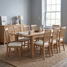 Tetbury Medium Extending Dining Table in Natural Oak - thumbnail 1