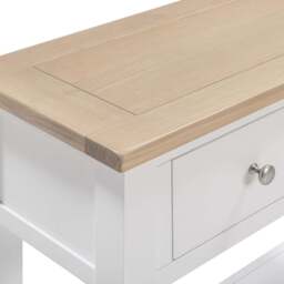 Tetbury Console Table With Shelf in Painted / Oak - thumbnail 5