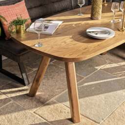 Ashmore 200cm Dining Table with Industrial Corner Bench - Grey - thumbnail 6