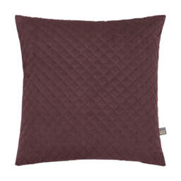 Erin Diamond Aubergine Cushion 50x50cm - thumbnail 1