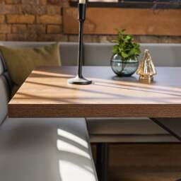 Jupiter Smoked Oak Dining Table 180cm - thumbnail 3