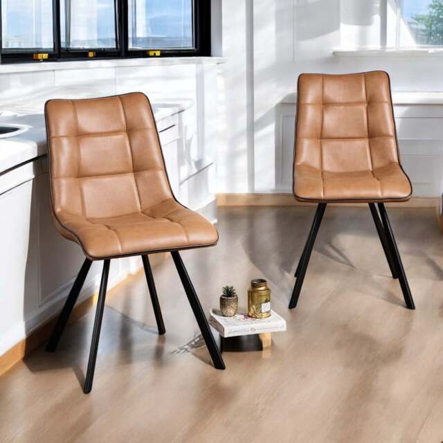 Jack Spice Tan Dining Chair with Slate Grey Piping (Set of 2) - image 1