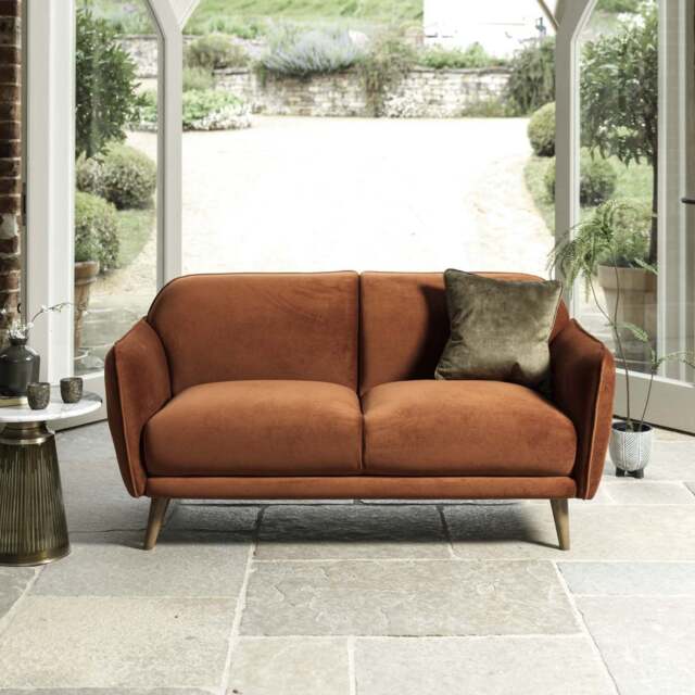 Tamar 2 Seater Sofa in Burnt Orange - image 1
