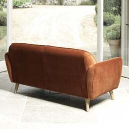 Tamar 2 Seater Sofa in Burnt Orange - thumbnail 5