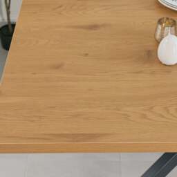 Jupiter 150cm Dining Table - Smoked Oak - With Sloane Corner & Low Bench - thumbnail 3