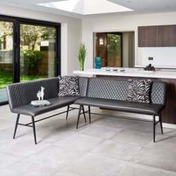 Ripley Corner Bench Right Hand Facing - Grey - thumbnail 2
