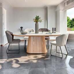 Sutton 200cm Dining Table in Ash - thumbnail 1