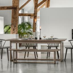Craft Extending Dining Table Smoked - thumbnail 1