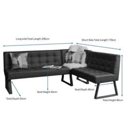 Rubix Corner Bench in Tan - thumbnail 6