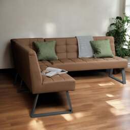Rubix Corner Bench in Tan - thumbnail 3