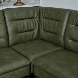 Industrial Corner Bench - Olive Green - thumbnail 6