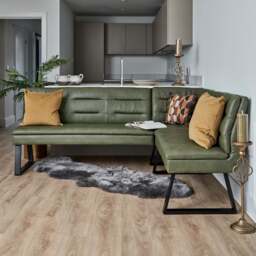Industrial Corner Bench - Olive Green - thumbnail 1