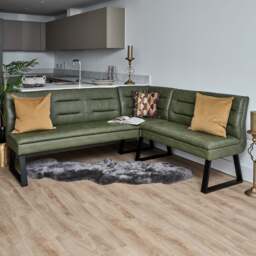 Industrial Corner Bench - Olive Green - thumbnail 2