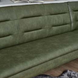 Industrial Corner Bench - Olive Green - thumbnail 5