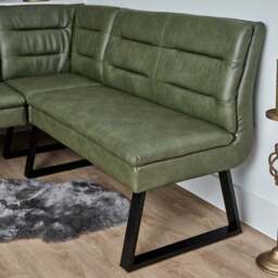 Industrial Corner Bench - Olive Green - thumbnail 4
