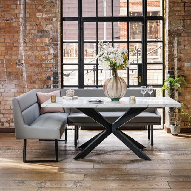 Jupiter Marble Effect Dining Table 180cm - image 1