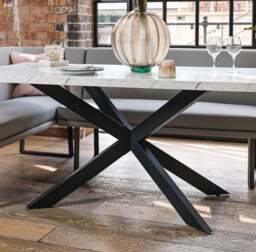 Jupiter Marble Effect Dining Table 180cm - thumbnail 6