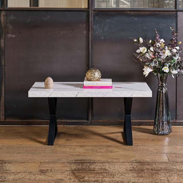 Jupiter Marble Effect Coffee Table - image 1