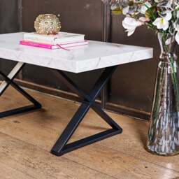 Jupiter Marble Effect Coffee Table - thumbnail 4